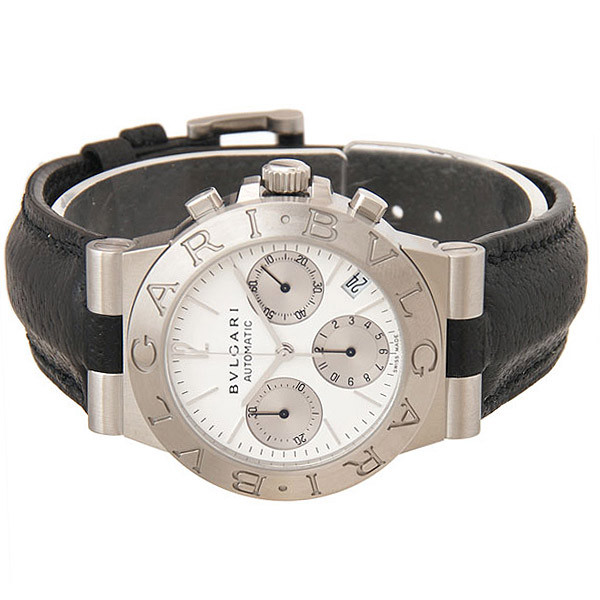 BVLGARI �f�B�A�S�m/�X�N�[�o �����Y�E�H�b�` CH35WSLD AUTO �z���C�g